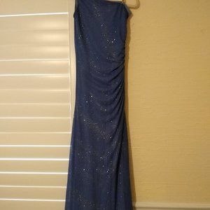 Sky Blue twinkly floor length gown